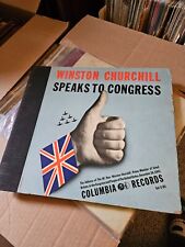 Winston Churchill Speaks To Congress 4 LP Record Set picture