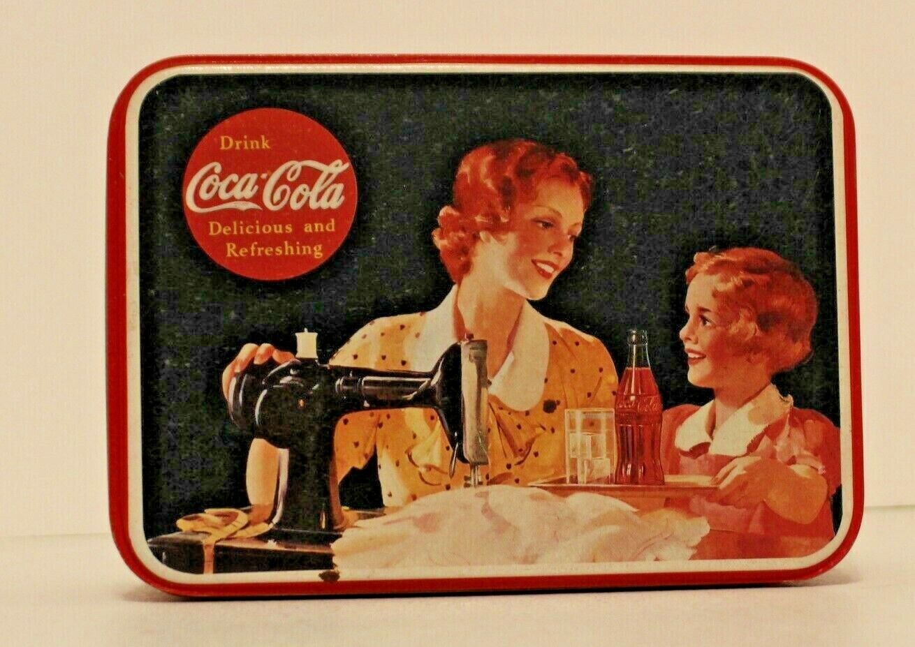 Vintage Coca Cola Tin Music Box Plays \