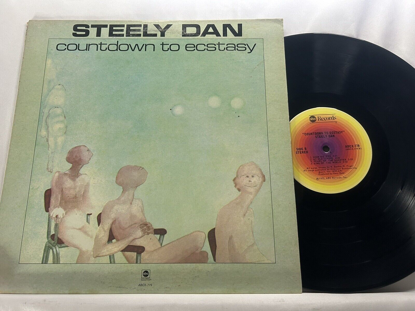 Steely Dan Countdown to Ecstasy ABCX 779 My Old School Lyrics Sheet Tested VG+
