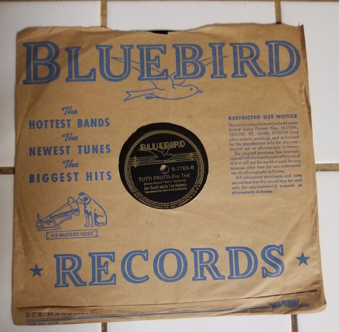 1938 Vintage 78 rpm Bluebird Records \