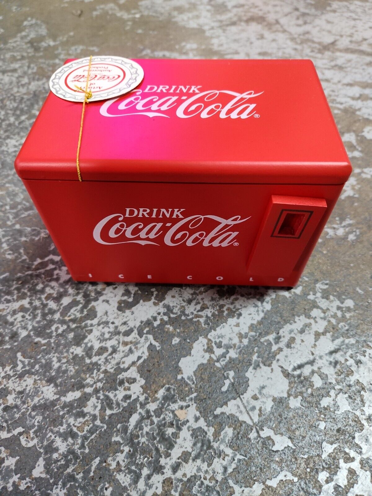 Vintage Coca Cola Music Box/jewelry box/cooler- NEW - 39069 - SEALED -  NICE
