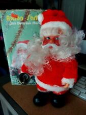 Vintage VTG Christmas decoration Action Santa with electronic music retro doll picture