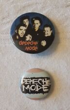 Vintage Depeche Mode Pinback Badge Button - Lot of 2 - Group Shot picture