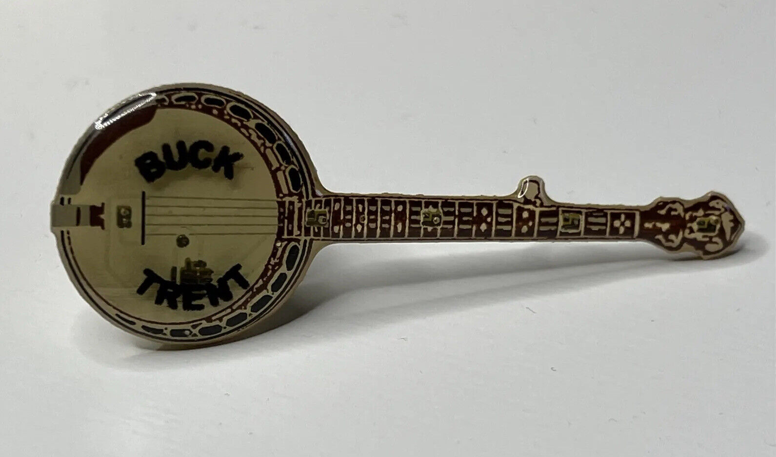 Vintage Buck Trent Banjo Pin / Lapel Pin