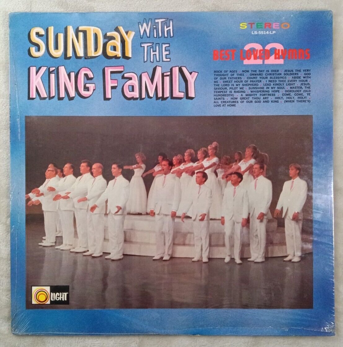 Sunday with the King family 22 best loved hymns SEALED LP record Light