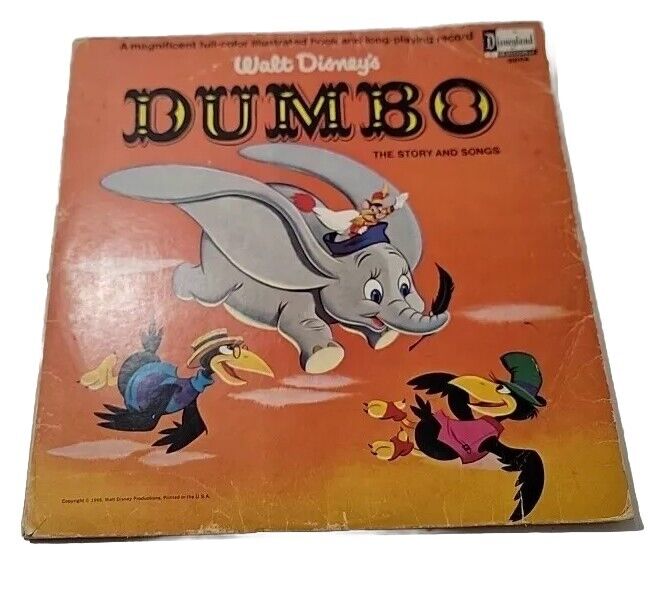 VTG. Walt Disney - The Story of Dumbo ORIGINAL SOUNDTRACK LP Gatefold VG Classic