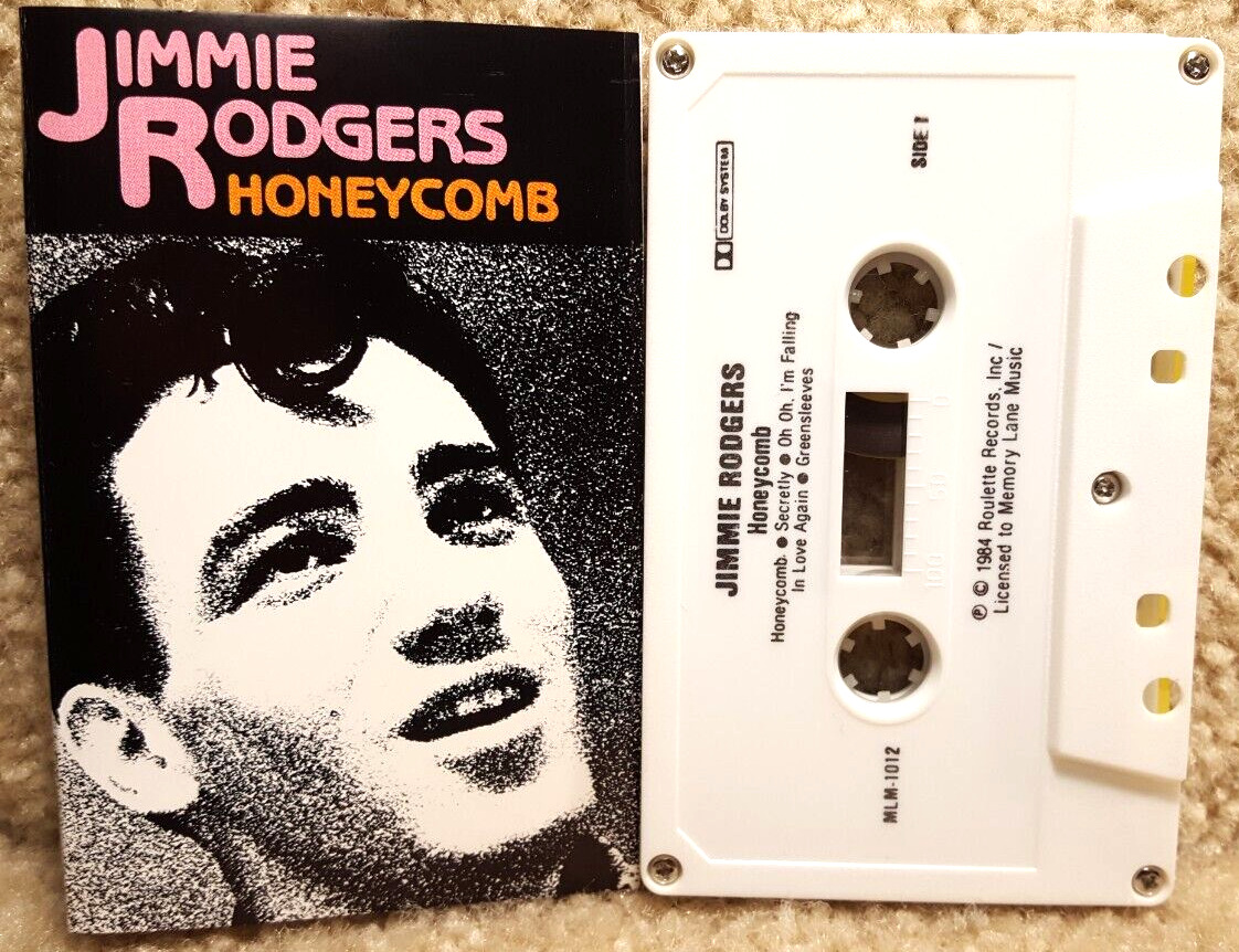 Vintage 1984 Cassette Tape Jimmie Rodgers Honeycomb Roulette Records