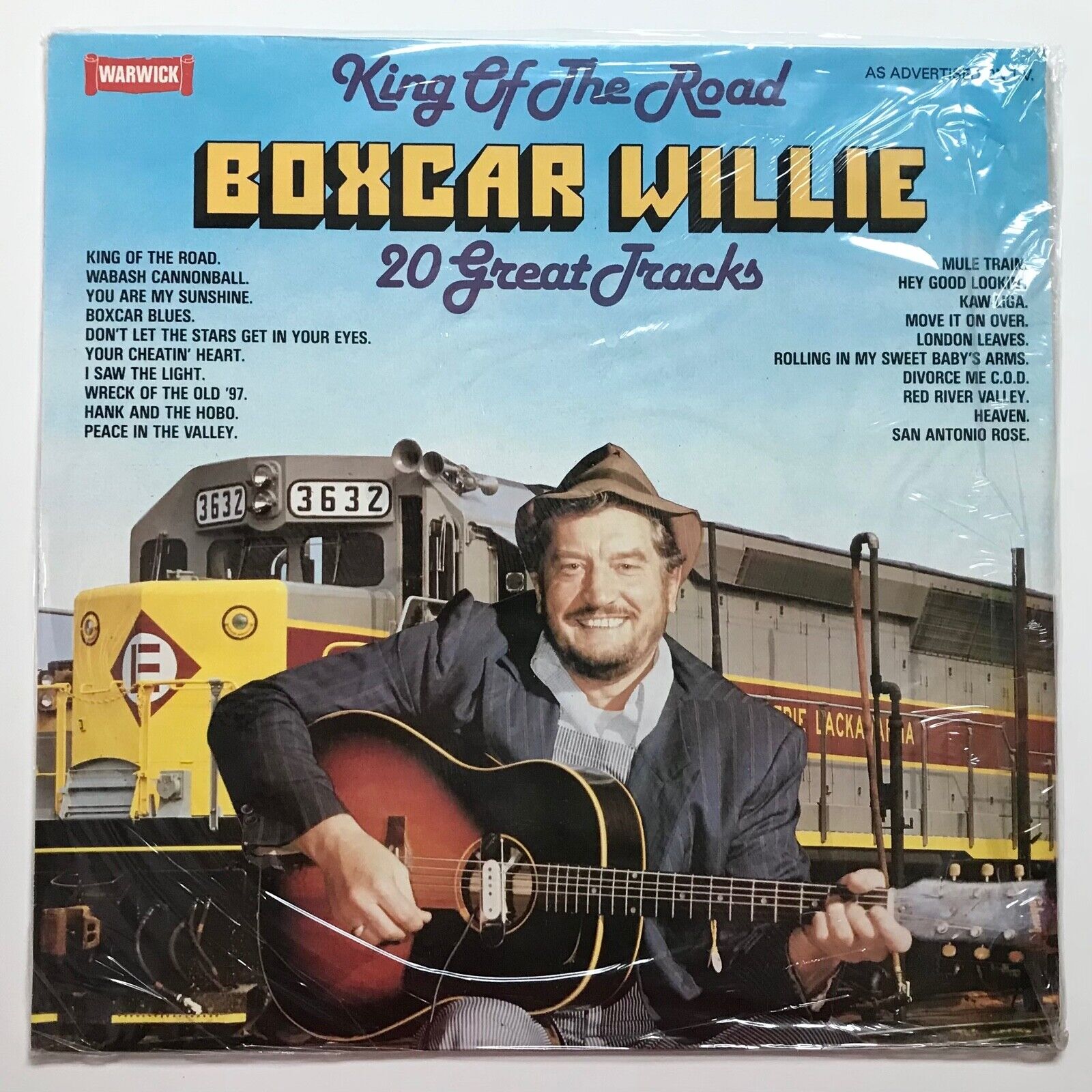 BOXCAR WILLIE: King of the Road 20 Great Tracks (Vinyl LP Record Sealed)