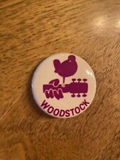 Vintage WOODSTOCK Purple w/ Guitar & Bird 1.5
