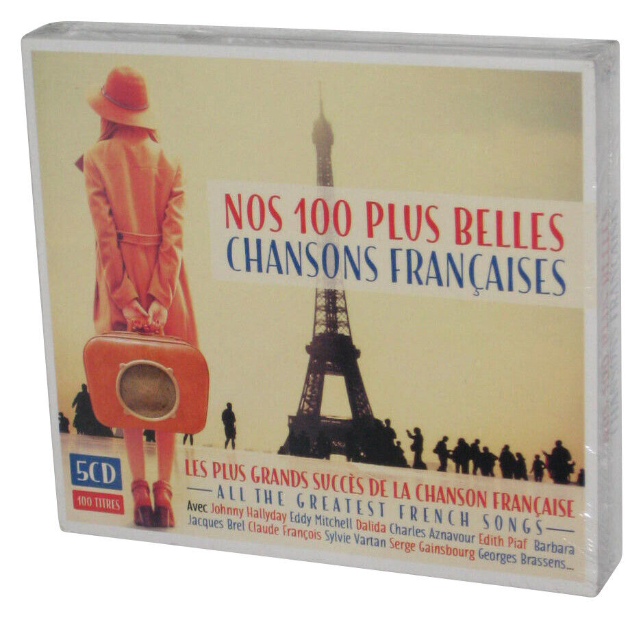 Our 100 Most Beautiful French Songs (2016) 5CD Audio Music CD Box Set
