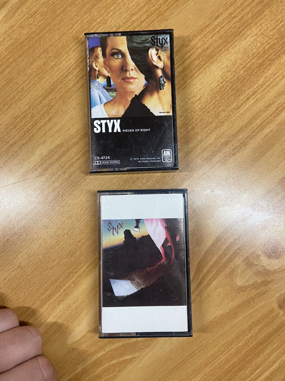 Styx Two Vintage Cassette Tapes Pre Owned in Good Shape