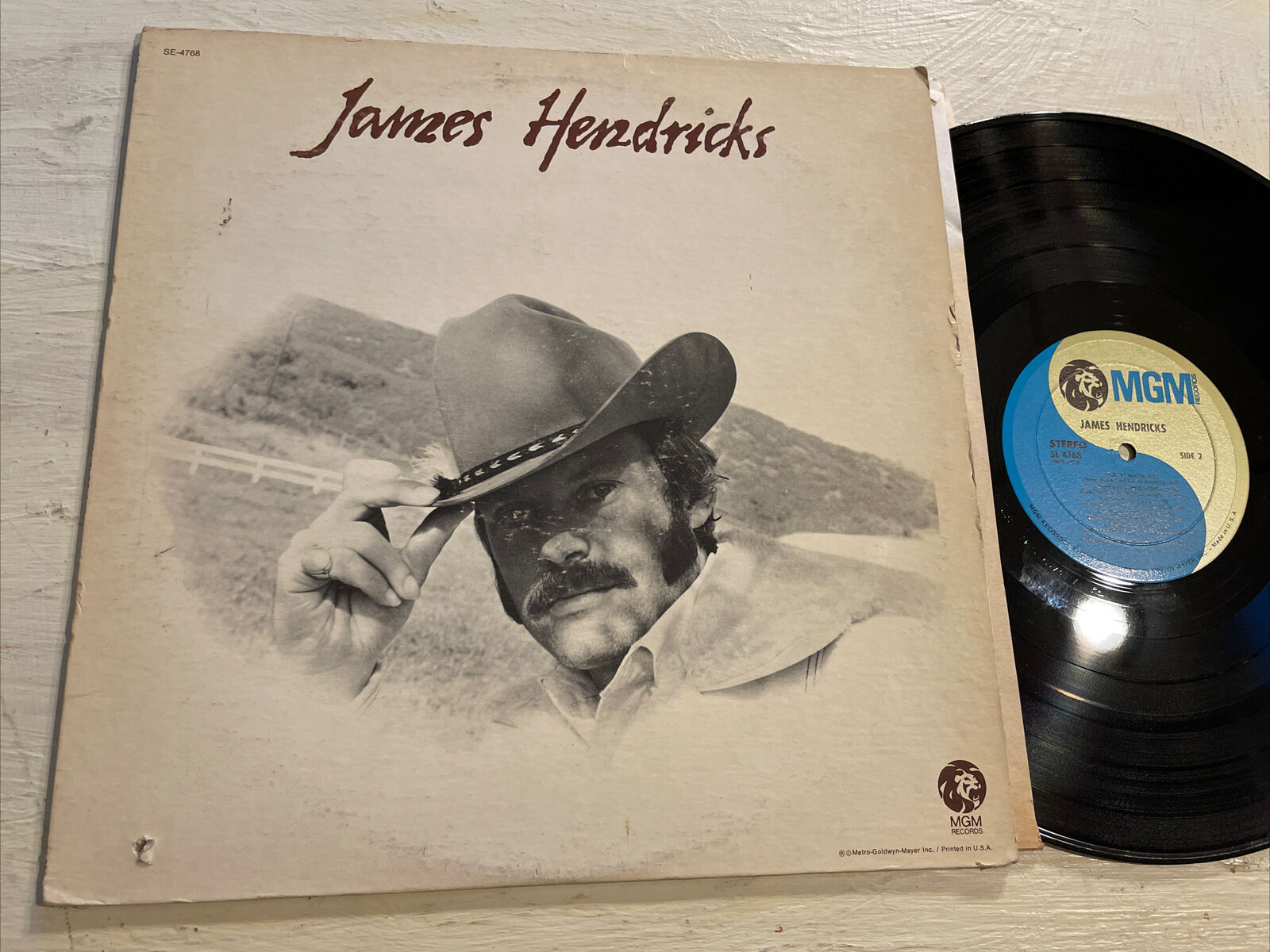 James Hendricks S/T LP MGM folk country Singer Songwriter EX