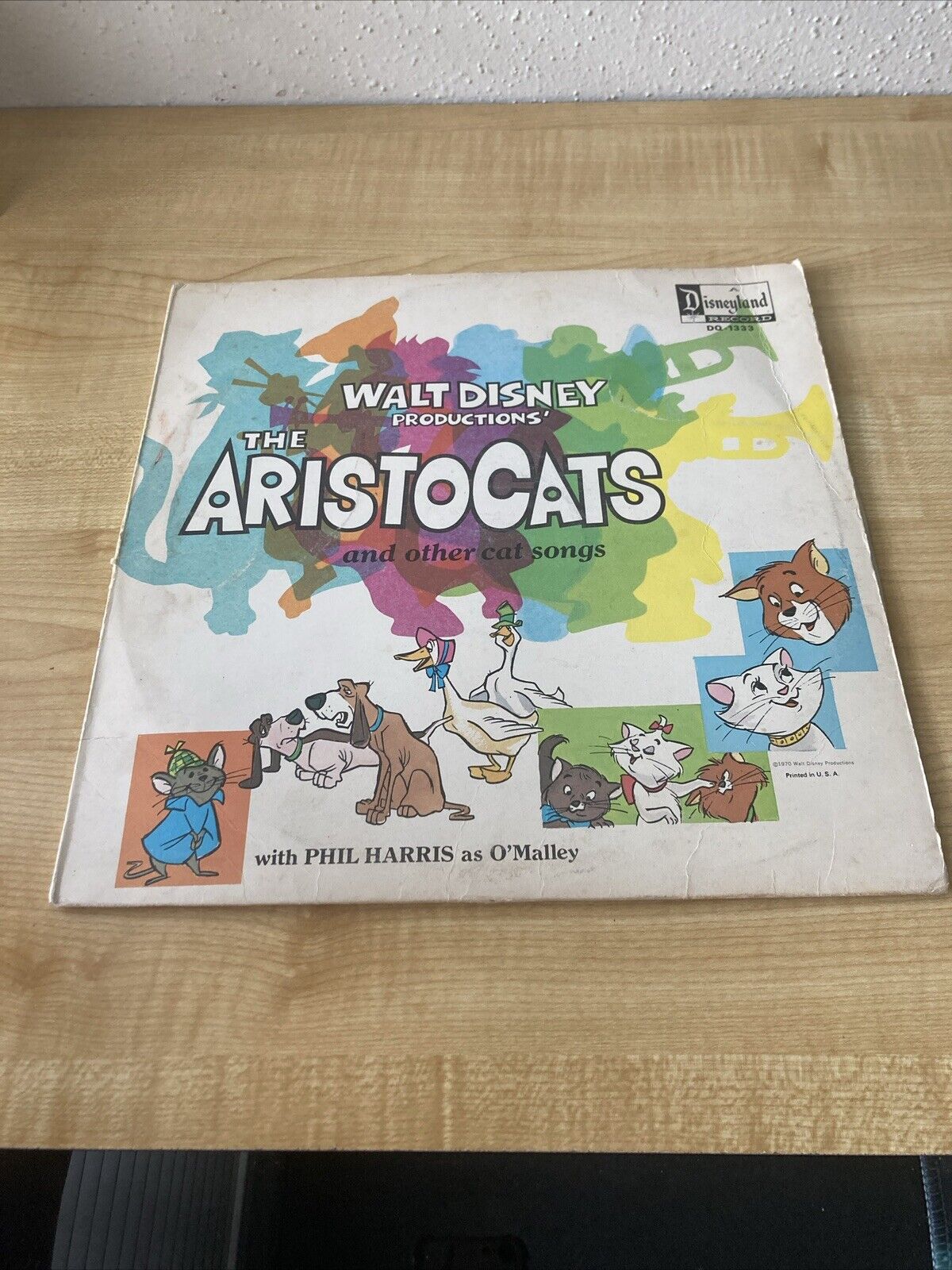 Vinyl Record Walt Disney The Aristocats Album 1970 DQ-1333