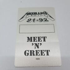  Genuine Vintage Metallica MEET AND GREET pass patch  1991  RARE ..OTTO picture