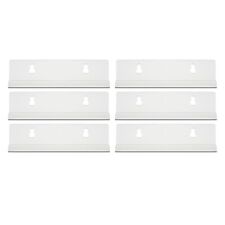 6 Pack Vinyl Record Album Wall Mount Display Shelf Acrylic Clear Holder, 7 Inch picture