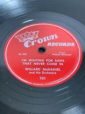 78 Willard McDaniel & Orchestra ‎Your Feet's Too Big/I'm Waiting For Ship NM picture