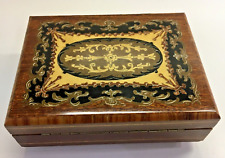 vintage music box Reuge Ornate wood Torna a Surrento picture