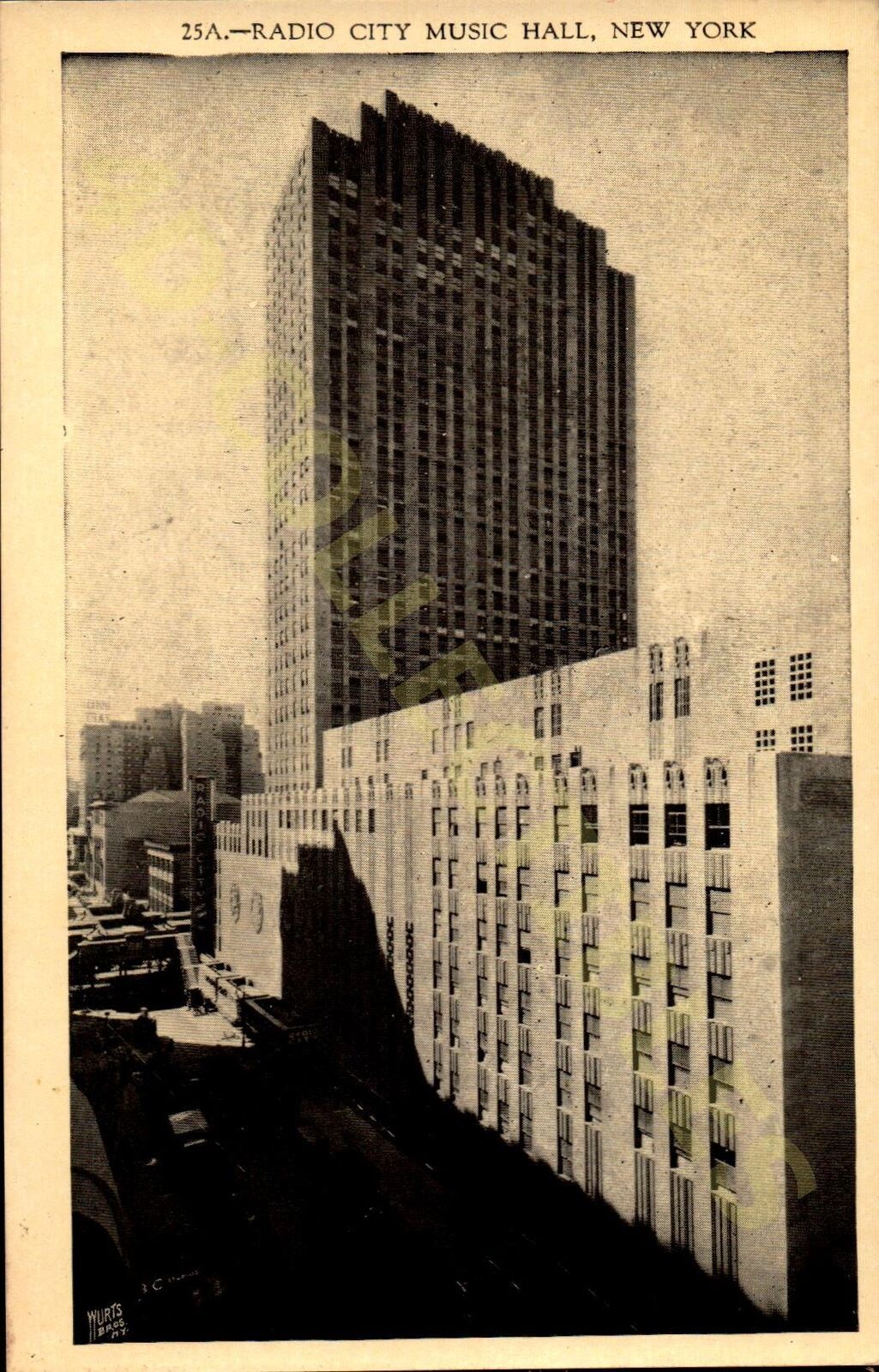 Vintage postcard  Radio City Music Hall New York Classic View