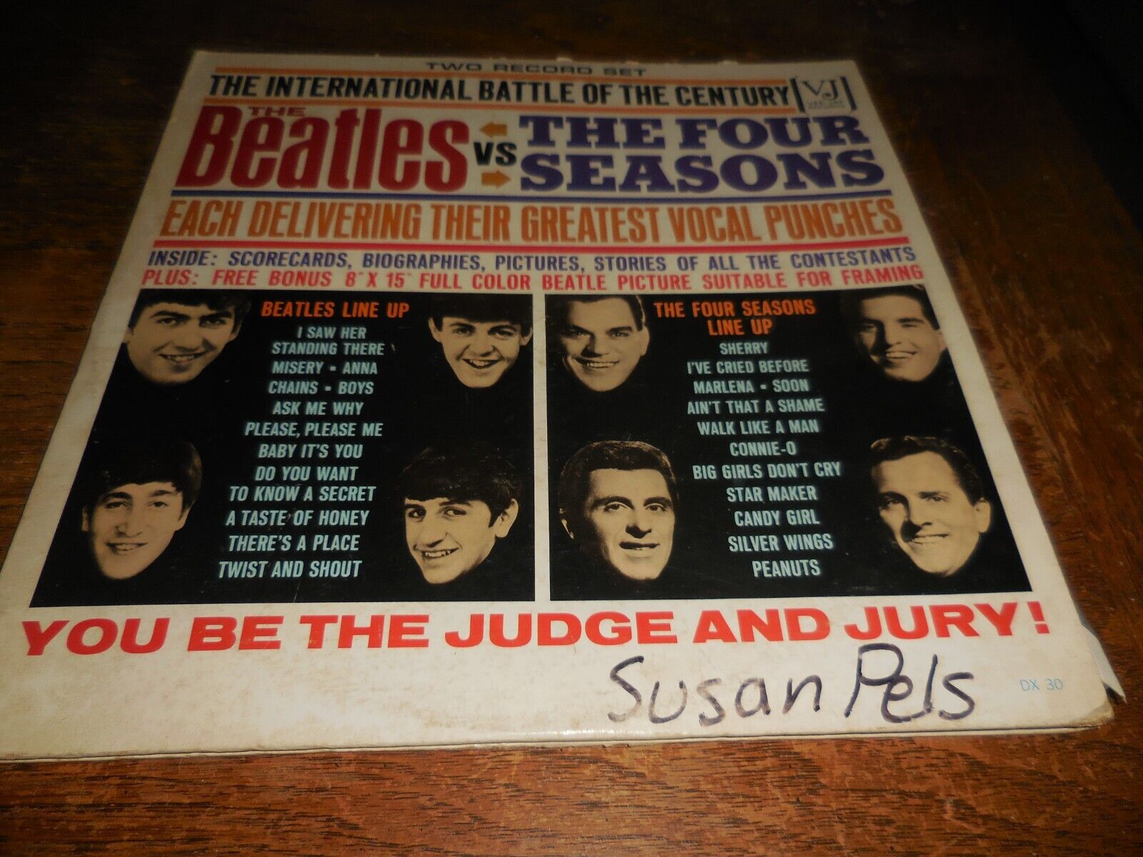 The Beatles vs The Four Seasons 1964 LP on VJ