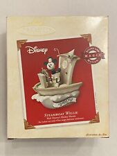 HALLMARK Disney Mickey Mouse Steamboat Willie Ornament. Dated 2003 Christmas.  picture