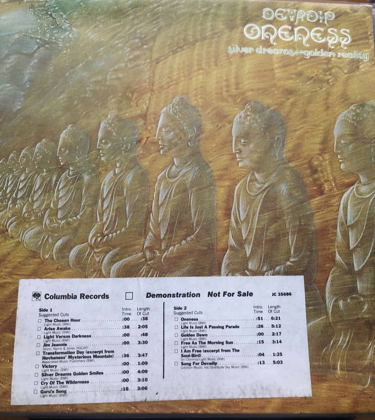 Mint- Devadip Carlos Santana Columbia Records 1st Edition Stereo Promo LP