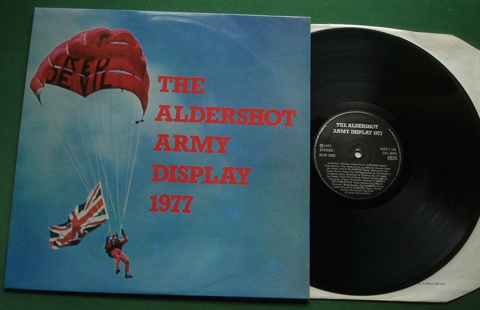 The Aldershot Army Display 1977 Massed Bands Pipes & Drums  AAD-1 LP
