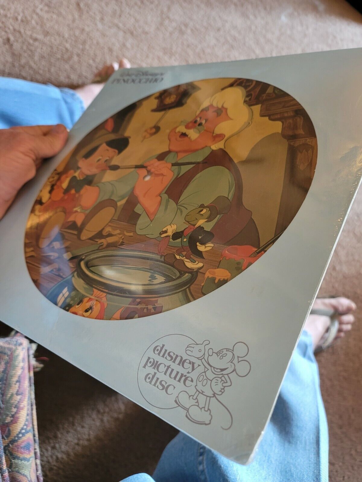 1980 Walt Disney's Pinocchio Picture Disc Lp Vinyl Album Record LAST ONE EVER??