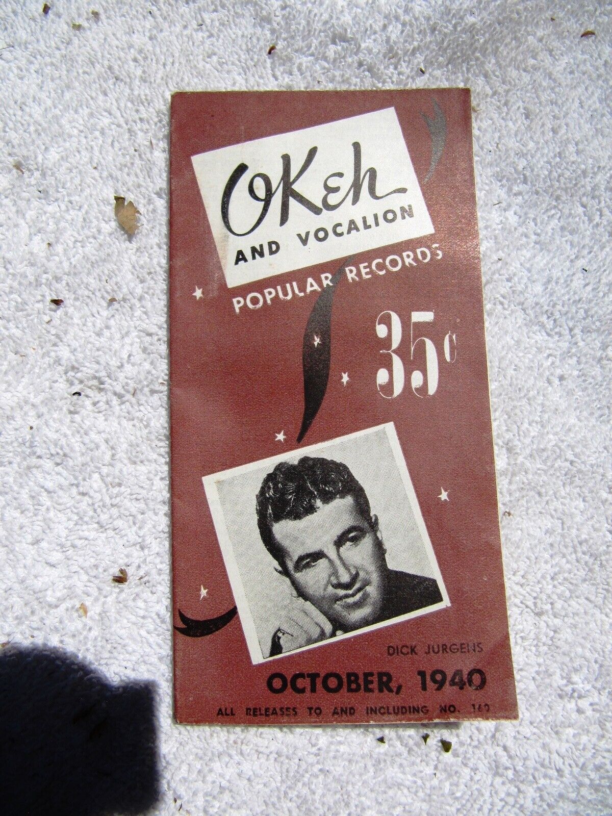 Oct 1940 OKeH & VOCALION Popular Records Supplement Dick Jurgens, RECORD CATALOG