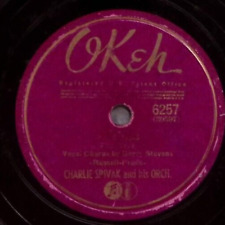 CHARLIE SPIVAK I'LL NEVER LET A DAY PASS BY/TIME WAS OKEH 78 RPM RECORD 108-39 picture