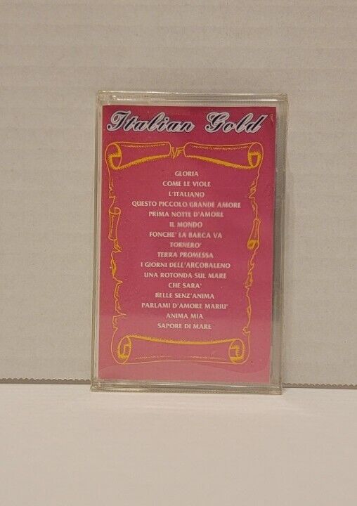 Italian Gold Cassette Italy Vintage Sealed Rare Various 