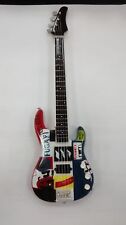 Miniature Guitar (24cm Tall) : Red Hot Chilli Peppers Flea Bass Blue picture