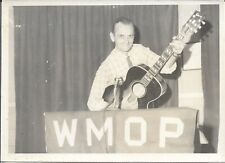 Guitar Player Photograph WMOP Ocala Florida Radio 1950s AM FM Music 5 x 6 7/8 picture