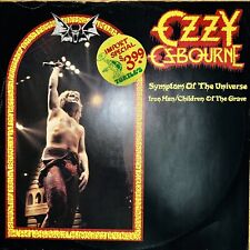VINTAGE OZZY OSBOURNE SYMPTOM OF THE UNIVERSE VERY RARE import UK single. Vinyl picture