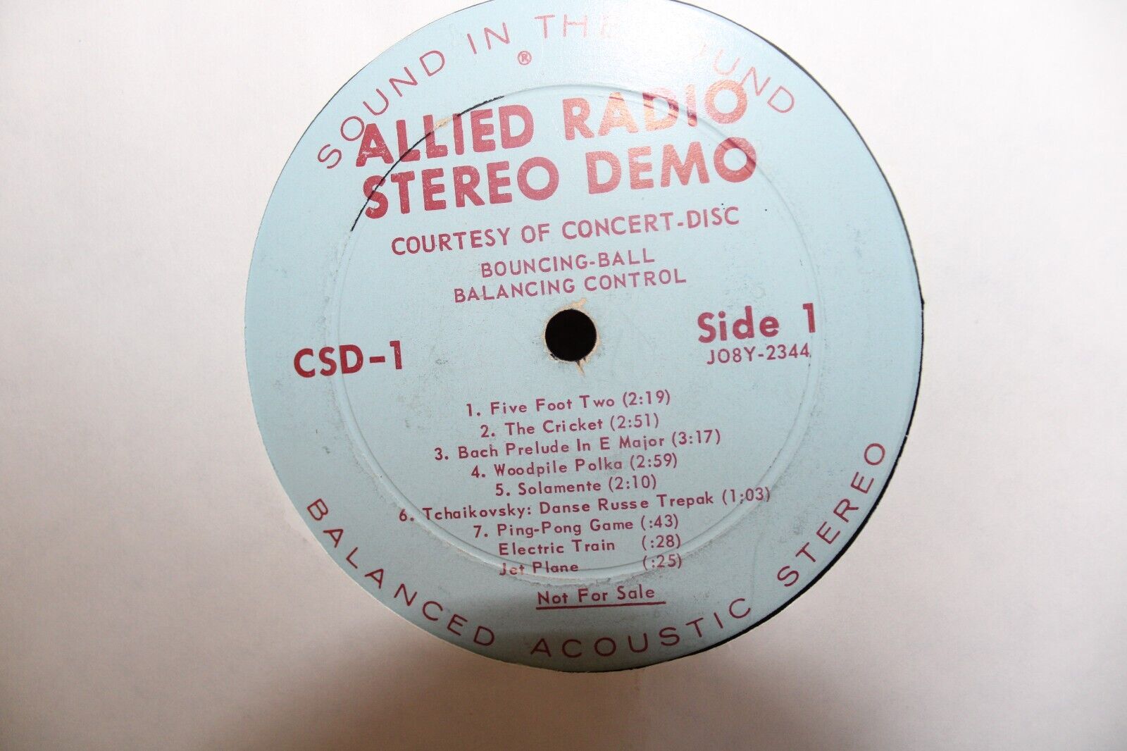 VINTAGE Allied Radio Stereo Demo CSD-1 Demo copy NFS