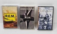 Lot of 3 REM Cassette Tape Document Automatic for the People Out of Time picture