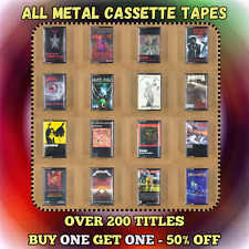 CASSETTE TAPES 80s METAL Metallica Iron Maiden Megadeth Sabbath BUILD UR OWN LOT picture
