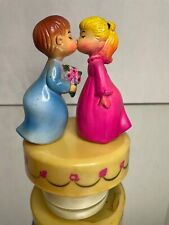 Vintage Hong Kong Boy Kissing Girl Music Box Theme From Love Story picture