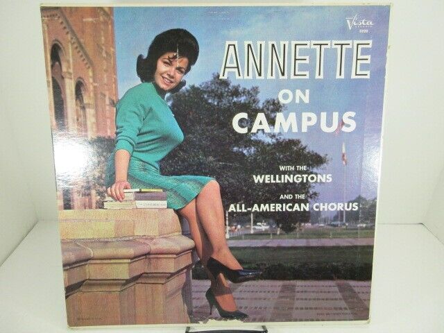 ANNETTE On Campus - LP Record Ultrasonic Clean MONO 1964 Buana Vista EX c VG+