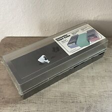 Vintage 1980s 90s Plastic Audio Cassette Holder Storage Case Holds 15 Tapes NOS picture