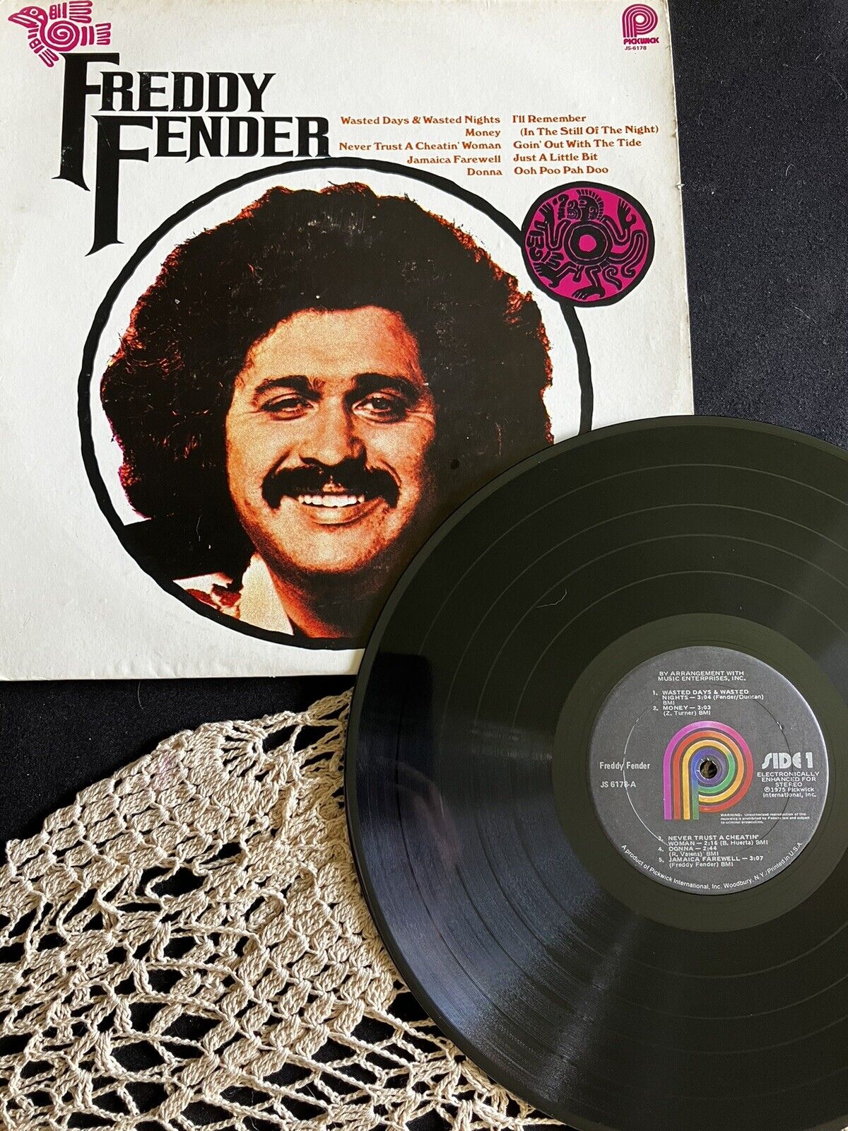 RARE Freddy Fender Pickwick records 1975 vinyl release NEAR MINT