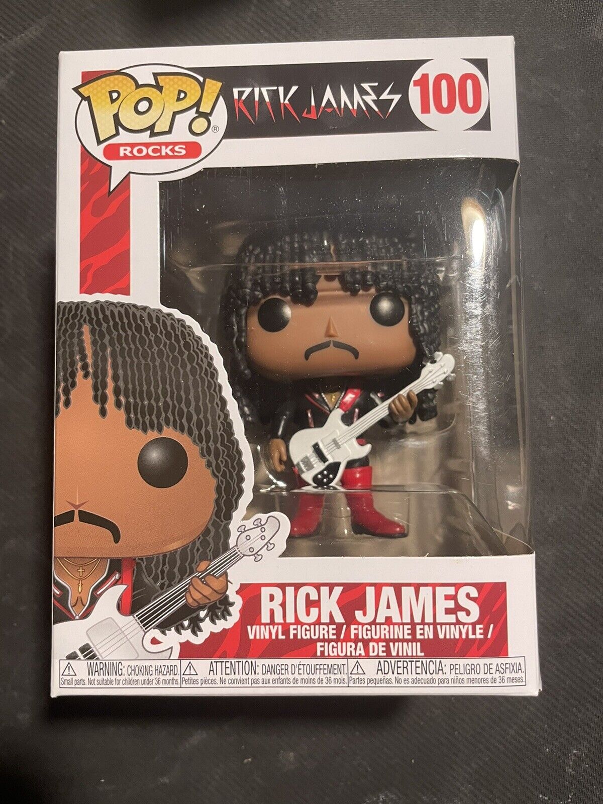 Funko Pop Rocks - Rick James with Bass Guitar #100
