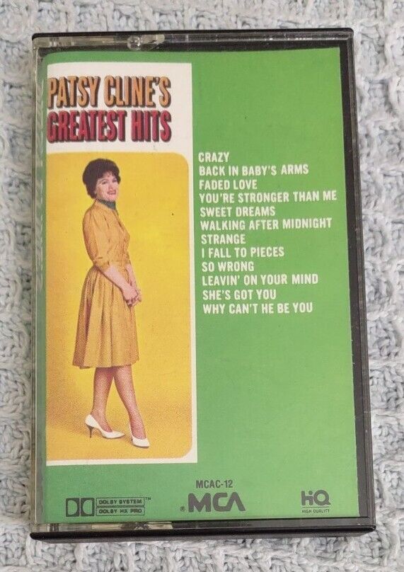 Vintage 1971 Cassette Patsy Cline\'s Greatest Hits. Tested: Excellent Sound