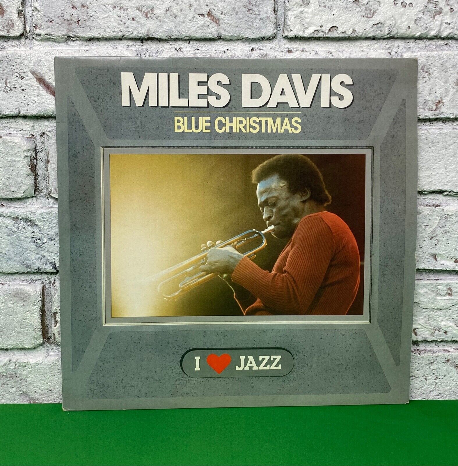 Vintage 1983 Miles Davis - Blue Christmas, LP  I Love Jazz 12in Vinyl Record
