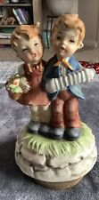 Vintage Hummel Style “Birthday Serenade”—Turning Music Box picture
