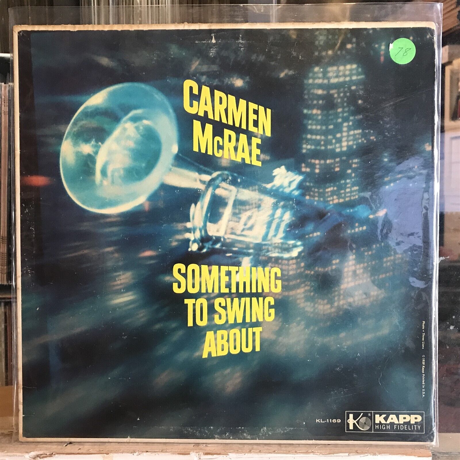 [SOUL/JAZZ]~VG+ LP~CARMEN MCRAE~Something To Swing About~[1960~KAPP~Issue]