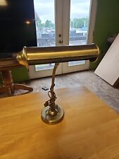 Vintage Brass Piano Lamp Music Note Table Light Desk Rare picture