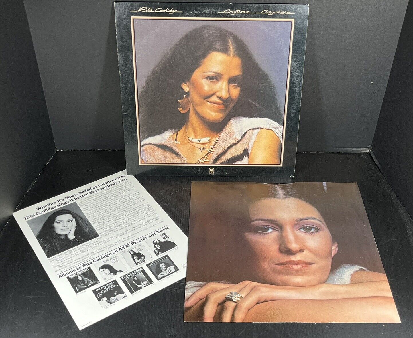 Vintage - 1977 Rita Coolidge - Anytime...Anywhere - Vinyl LP Album - A&M SP-4616