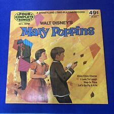 Walt Disney Mary Poppins Soundtrack Musical 33rpm Record LP Vinyl vintage c1967 picture