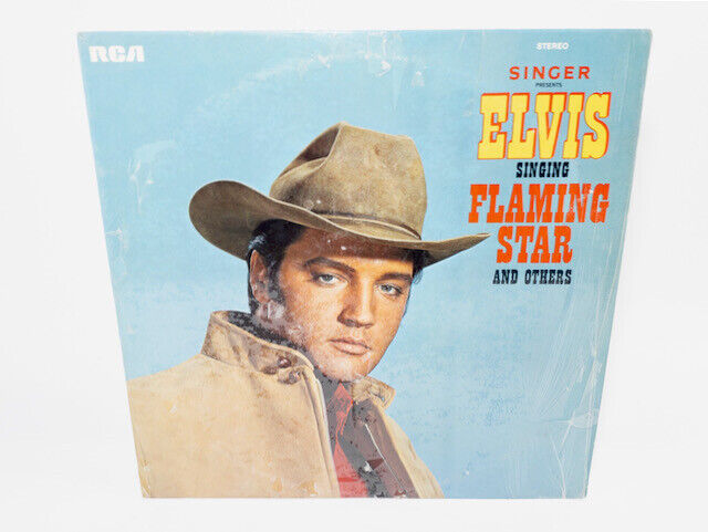 ELVIS PRESLEY, Singer Presents Elvis Singing Flaming Star RCA PRS-279, Shrink