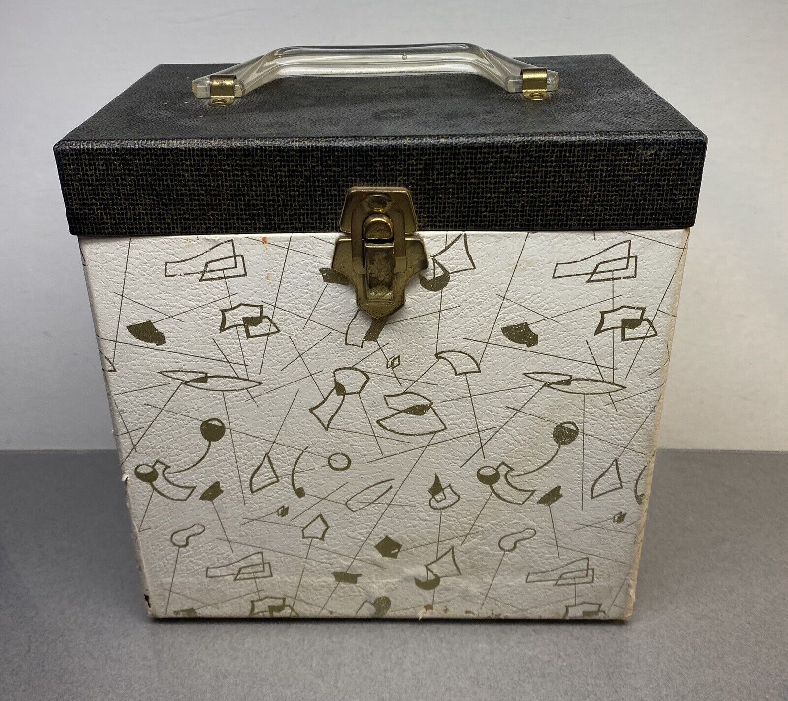 Vintage Midcentury 45 Rpm Vinyl Record Case Holder Box